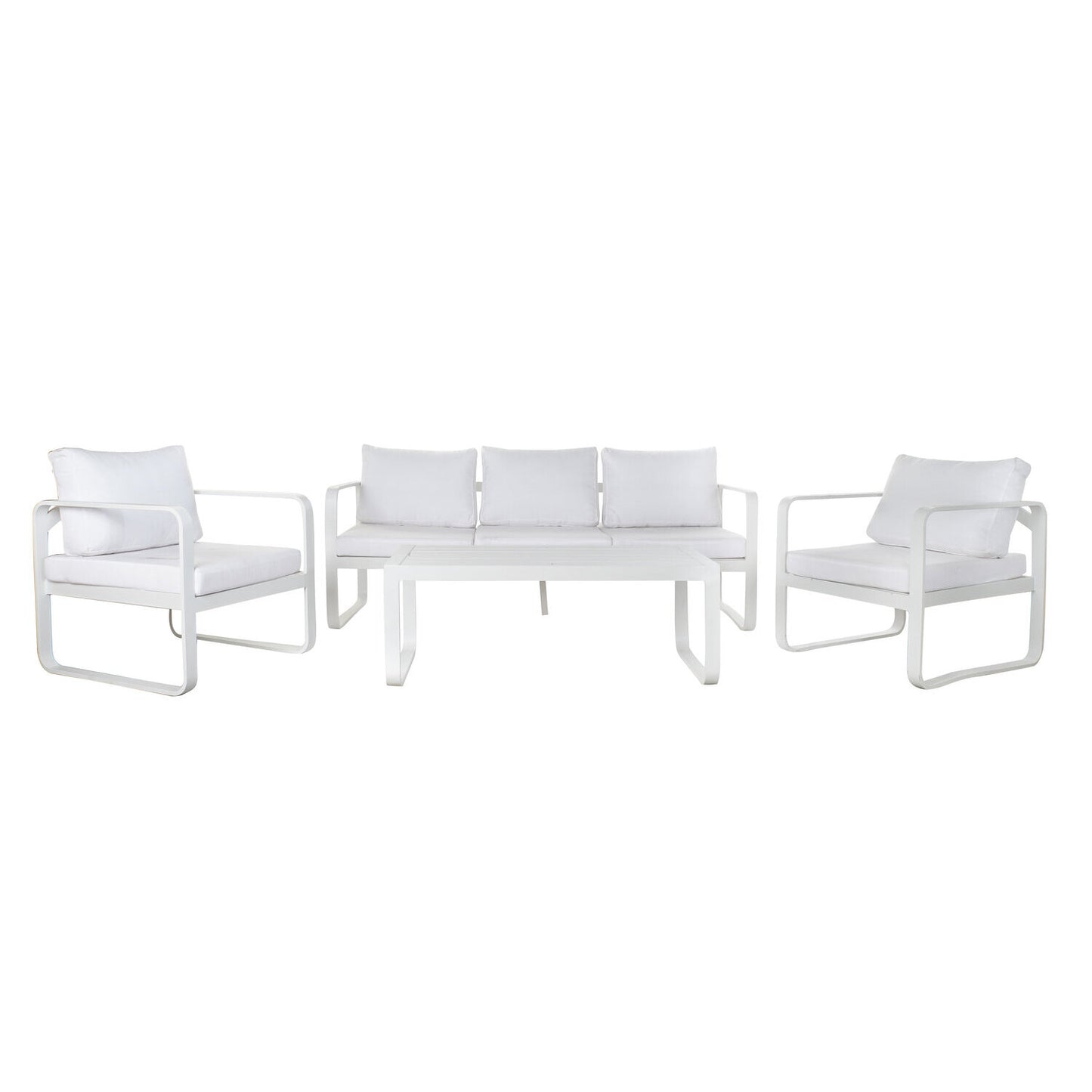 SOFA SET 4 ALUMINIO 184X72X78 COJIN 58X70X8CM