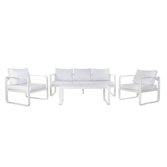 SOFA SET 4 ALUMINIO 184X72X78 COJIN 58X70X8CM