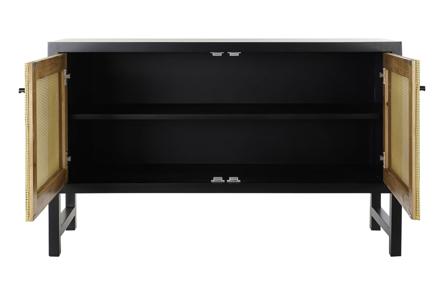 BUFFET ABETO RATAN 120X38X76 NEGRO