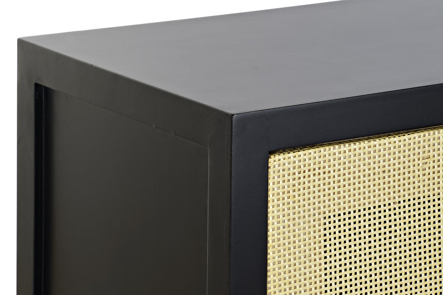 BUFFET ABETO RATAN 120X38X76 NEGRO