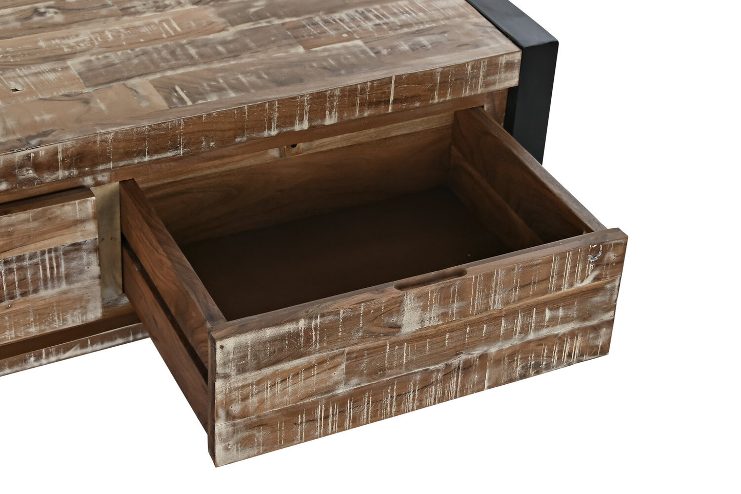 MESA CENTRO ACACIA METAL 110X60X40 NATURAL