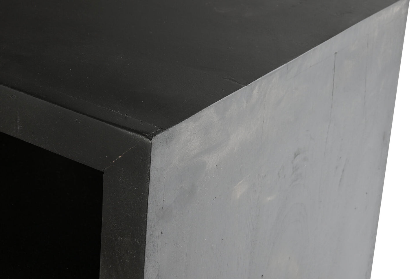 MUEBLE TV MANGO RATAN 145:5X40:5X60 NEGRO