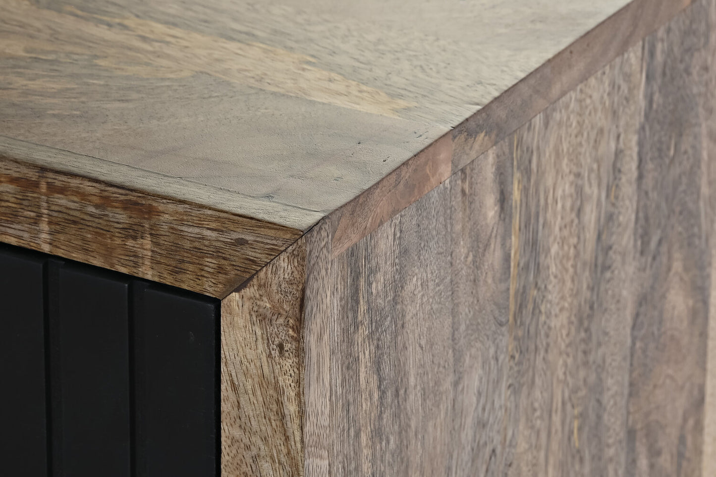 MUEBLE TV MANGO METAL 125X40X55 NEGRO