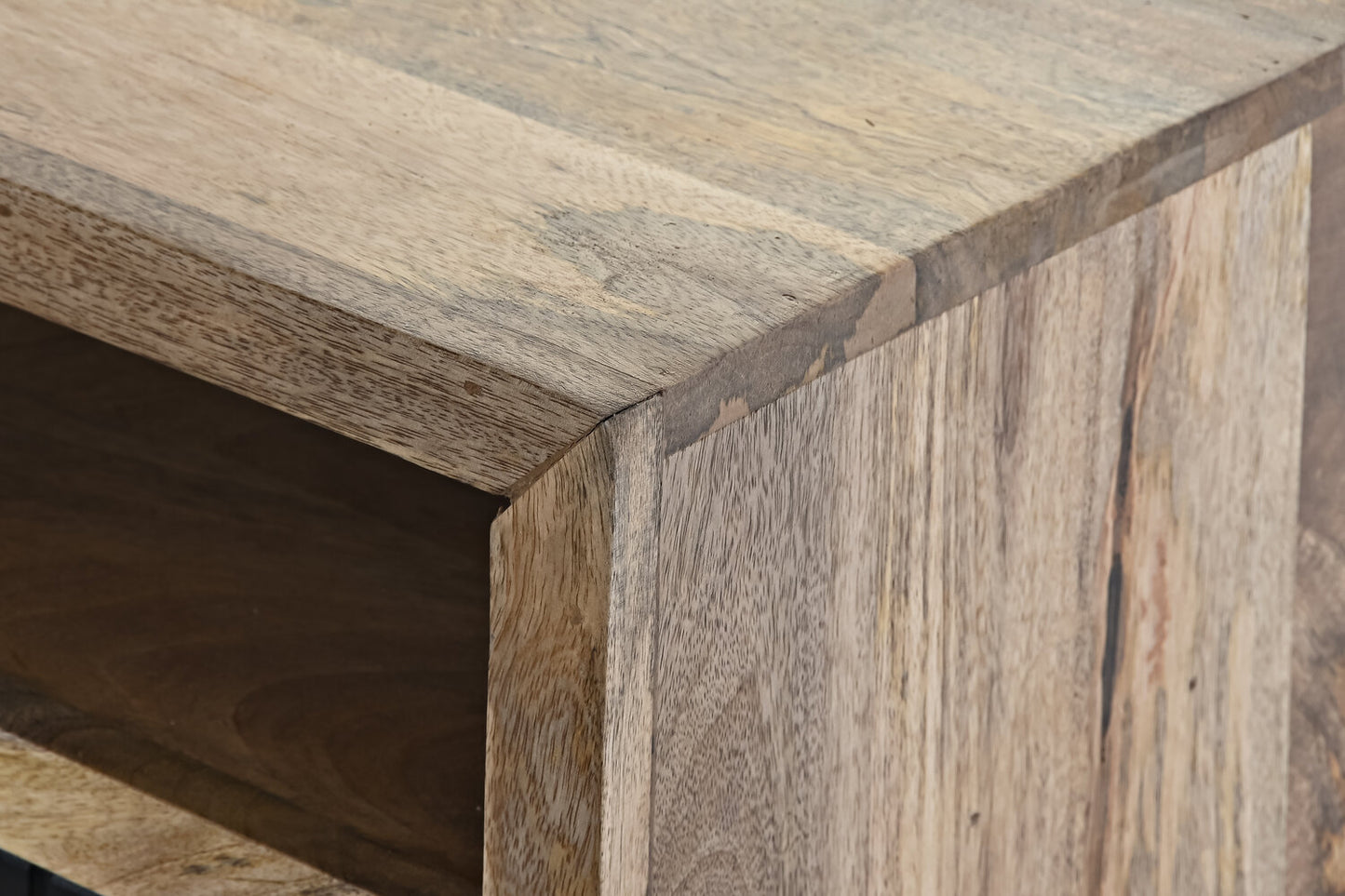 MESA CENTRO MANGO METAL 120X60X45 NEGRO