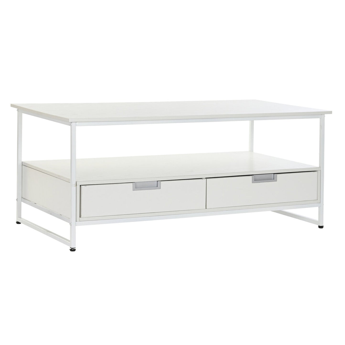 MESA CENTRO METAL MDF 110X55X46 BLANCO