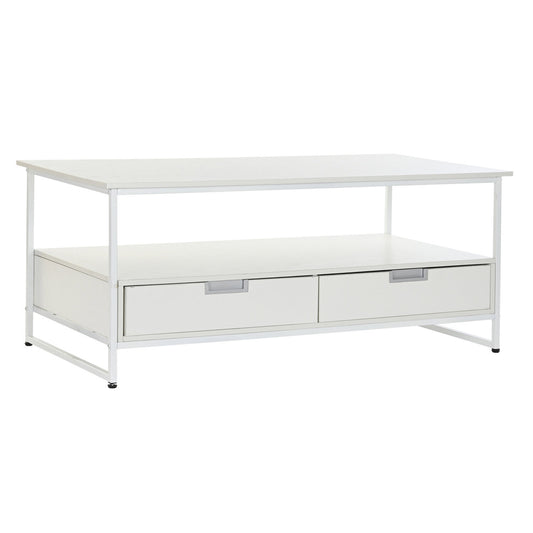 MESA CENTRO METAL MDF 110X55X46 BLANCO