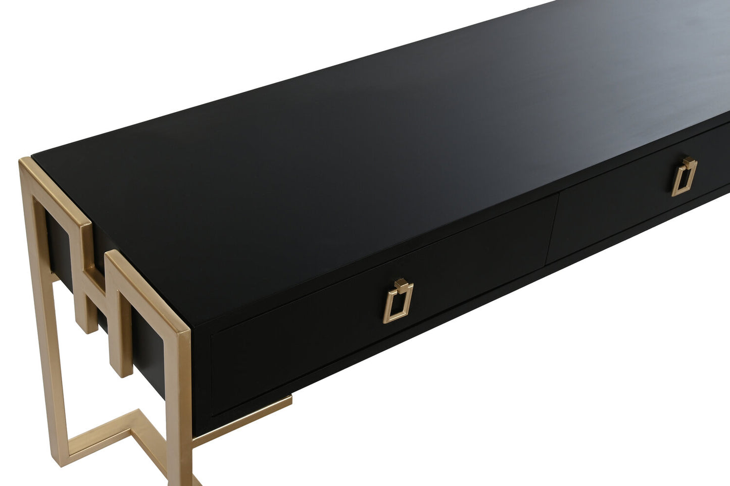 MESA CENTRO MADERA METAL 150X36X48 NEGRO