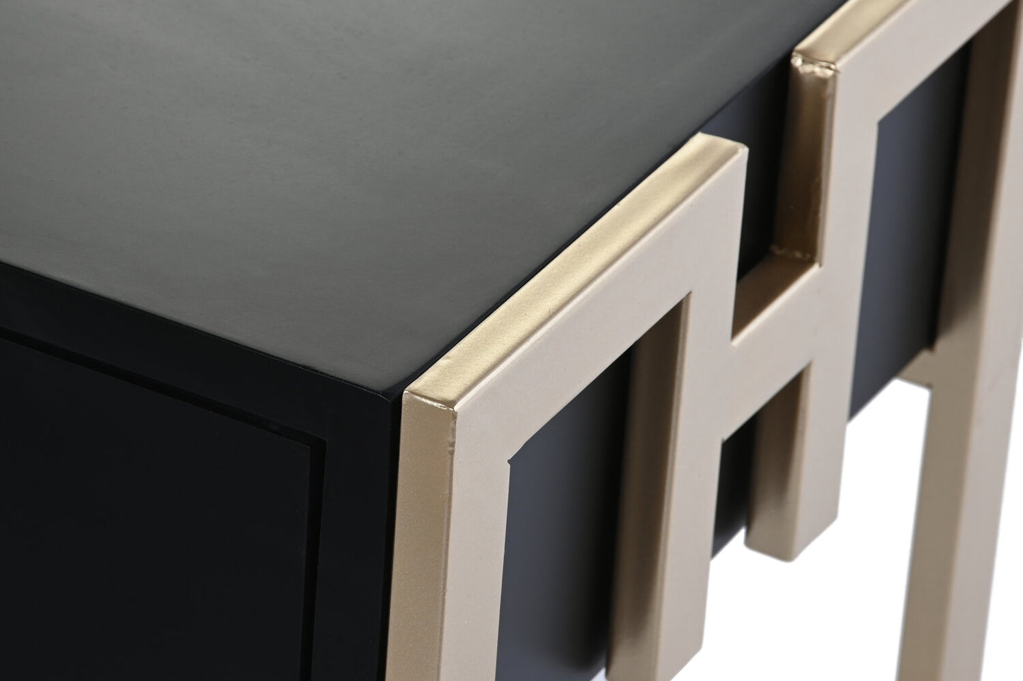 MESA CENTRO MADERA METAL 150X36X48 NEGRO