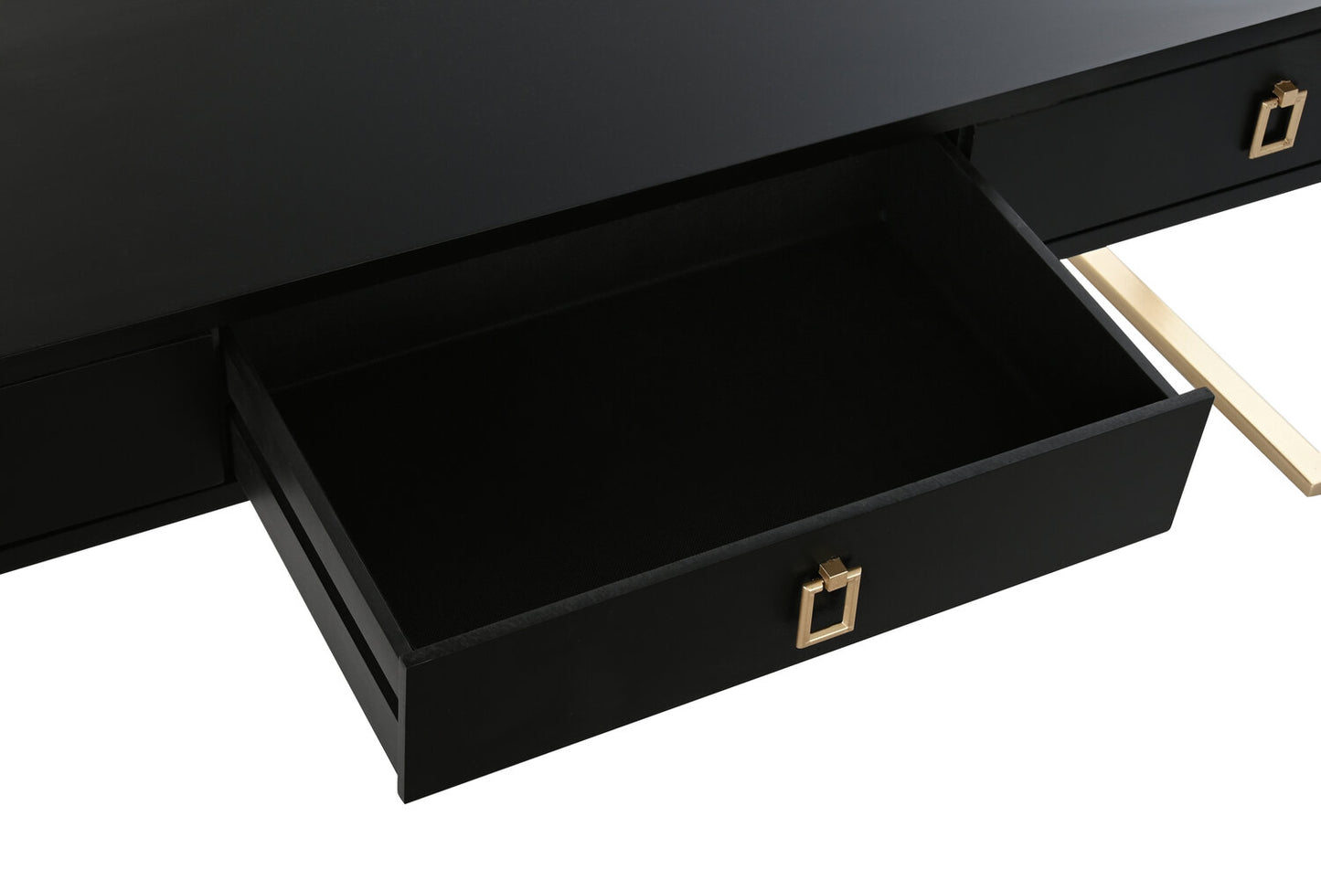 MESA CENTRO MADERA METAL 150X36X48 NEGRO