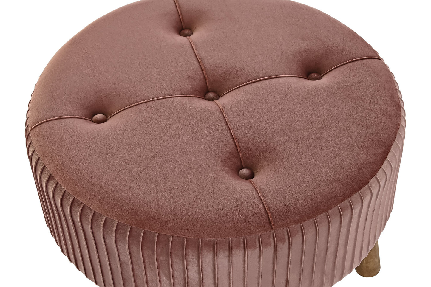 REPOSAPIES VELVET MADERA 61X61X38 TERCIOPELO