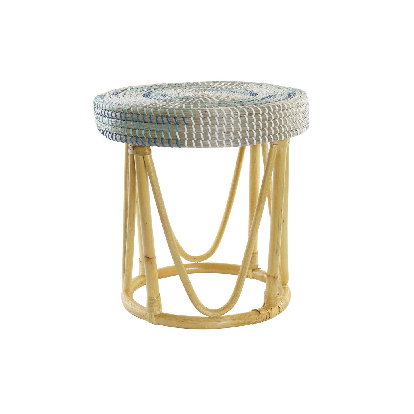REPOSAPIES RATAN SEAGRASS 41X41X42 TURQUESA