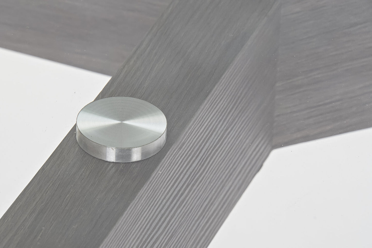 MESA COMEDOR CRISTAL MDF 160X90X75 TEMPLADO GRIS