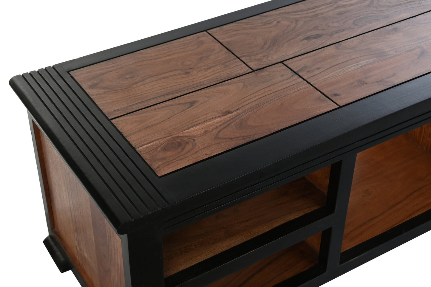 MUEBLE TV ACACIA 140X45X45 MARRON OSCURO