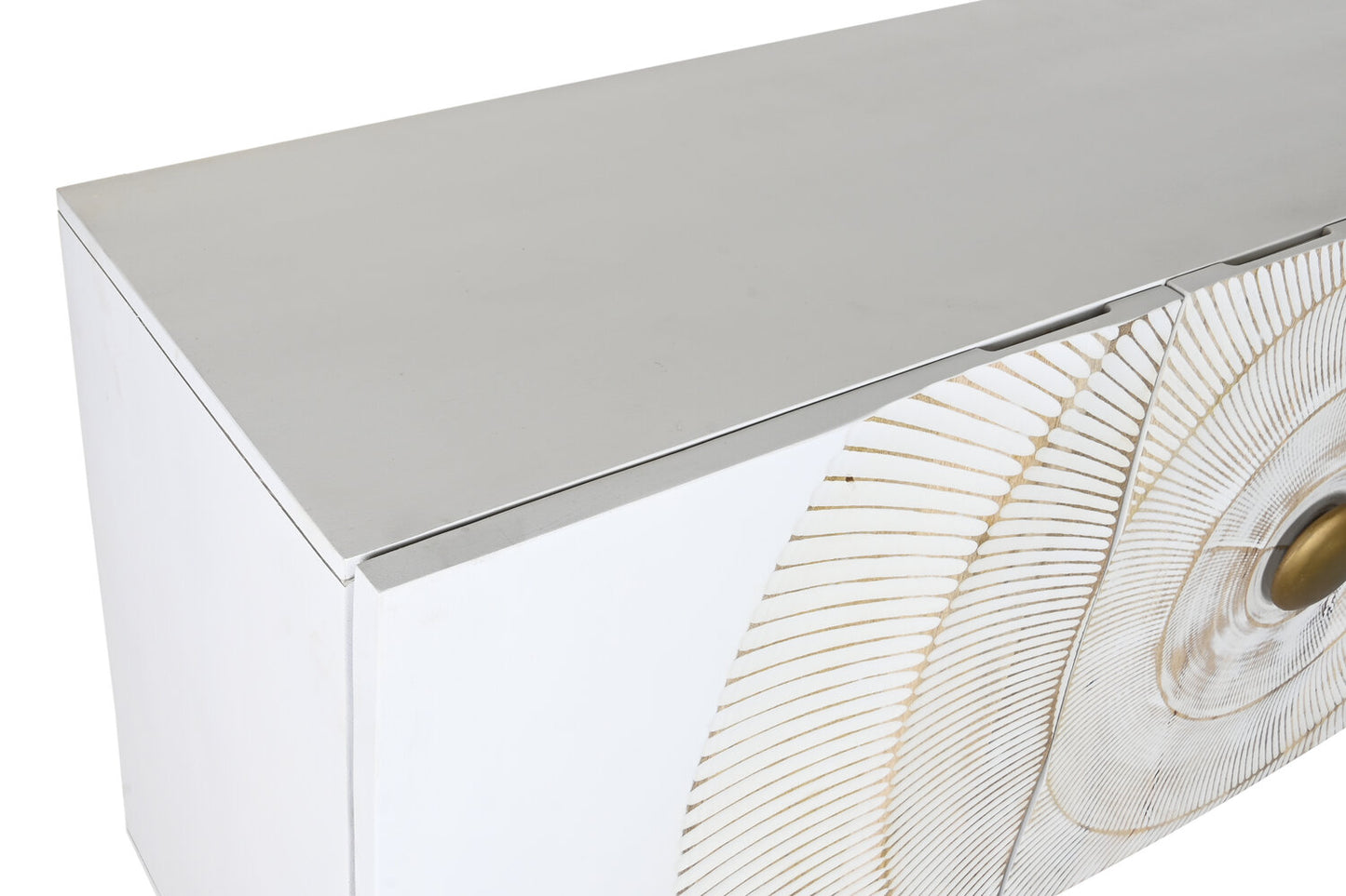 BUFFET MANGO METAL 160X45X75 63:80 MANDALA BLANCO