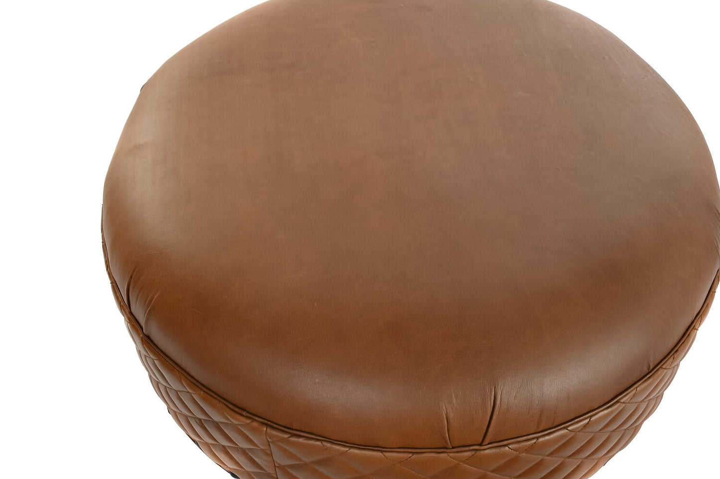 REPOSAPIES MADERA PIEL 94X94X54 MARRON