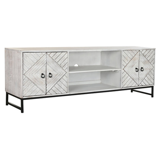 MUEBLE TV MANGO METAL 180X40X60 BLANCO