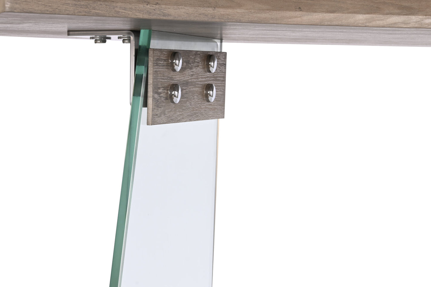 CONSOLA CRISTAL MDF 120X40X76 GRIS CLARO