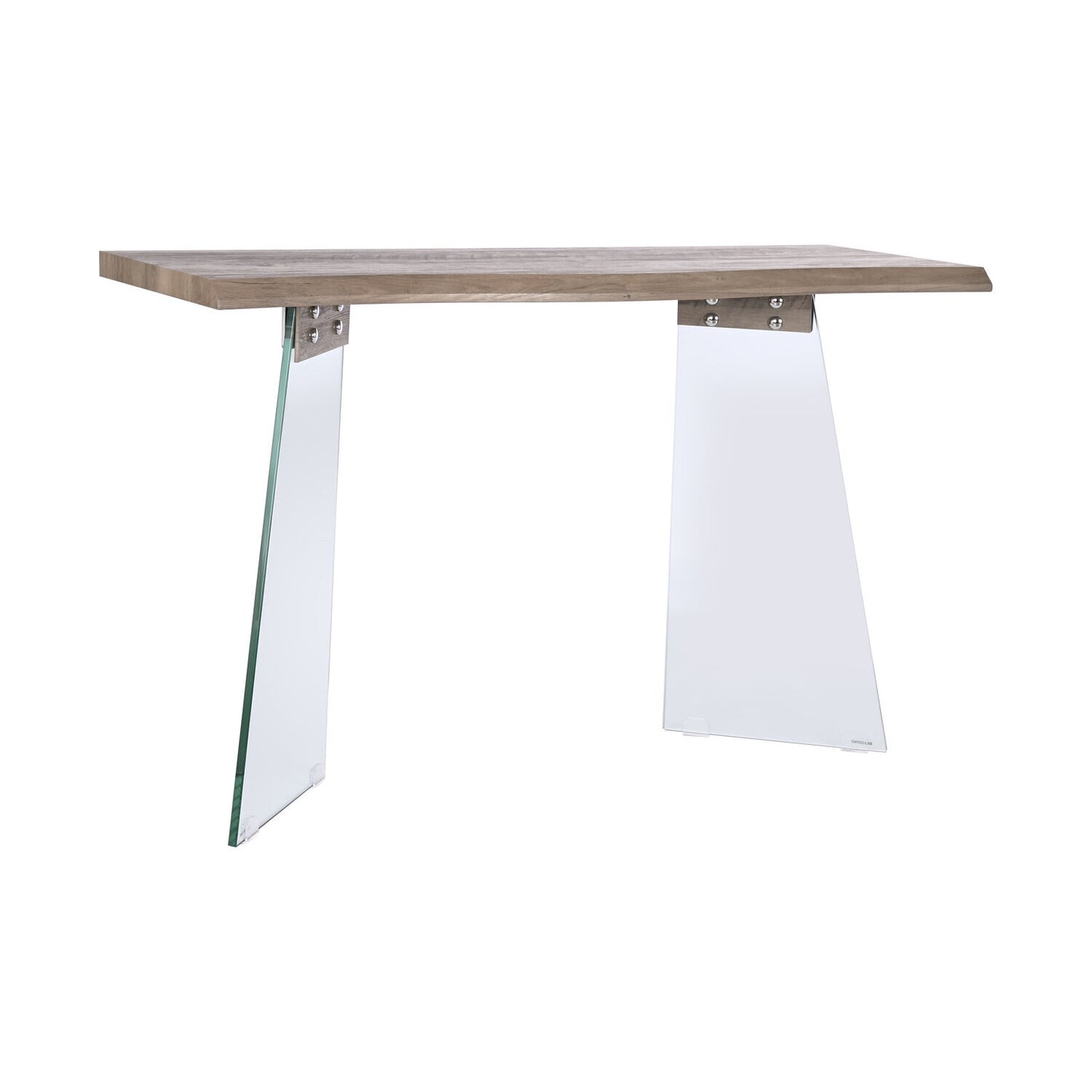 CONSOLA CRISTAL MDF 120X40X76 GRIS CLARO