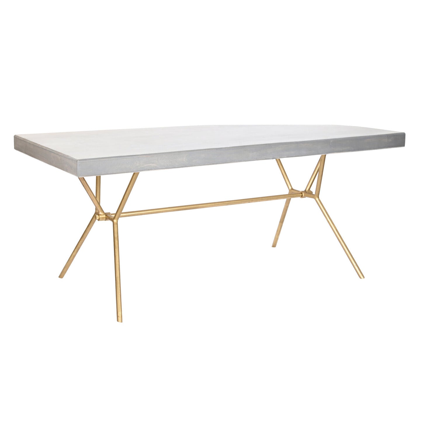 MESA COMEDOR MANGO LATON 180X90X76 ROMBO BLANCO