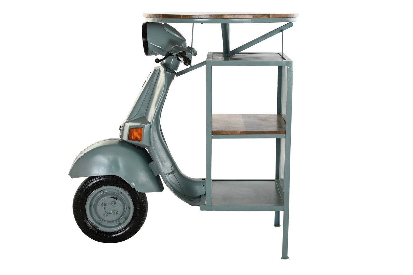 MESA HIERRO MANGO 116X72X110 MOTO DESGASTADO