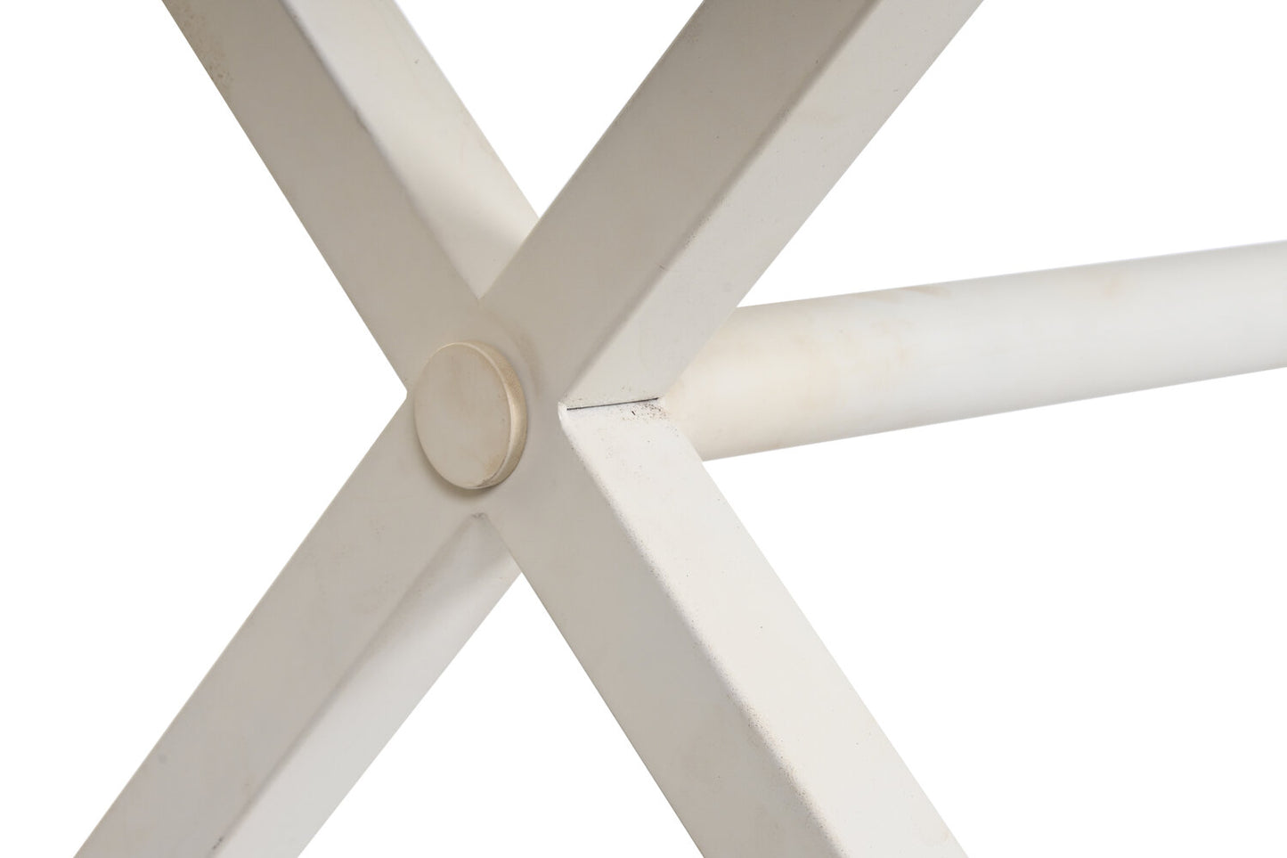 MESA COMEDOR MANGO METAL 180X90X76 ROMBO BLANCO