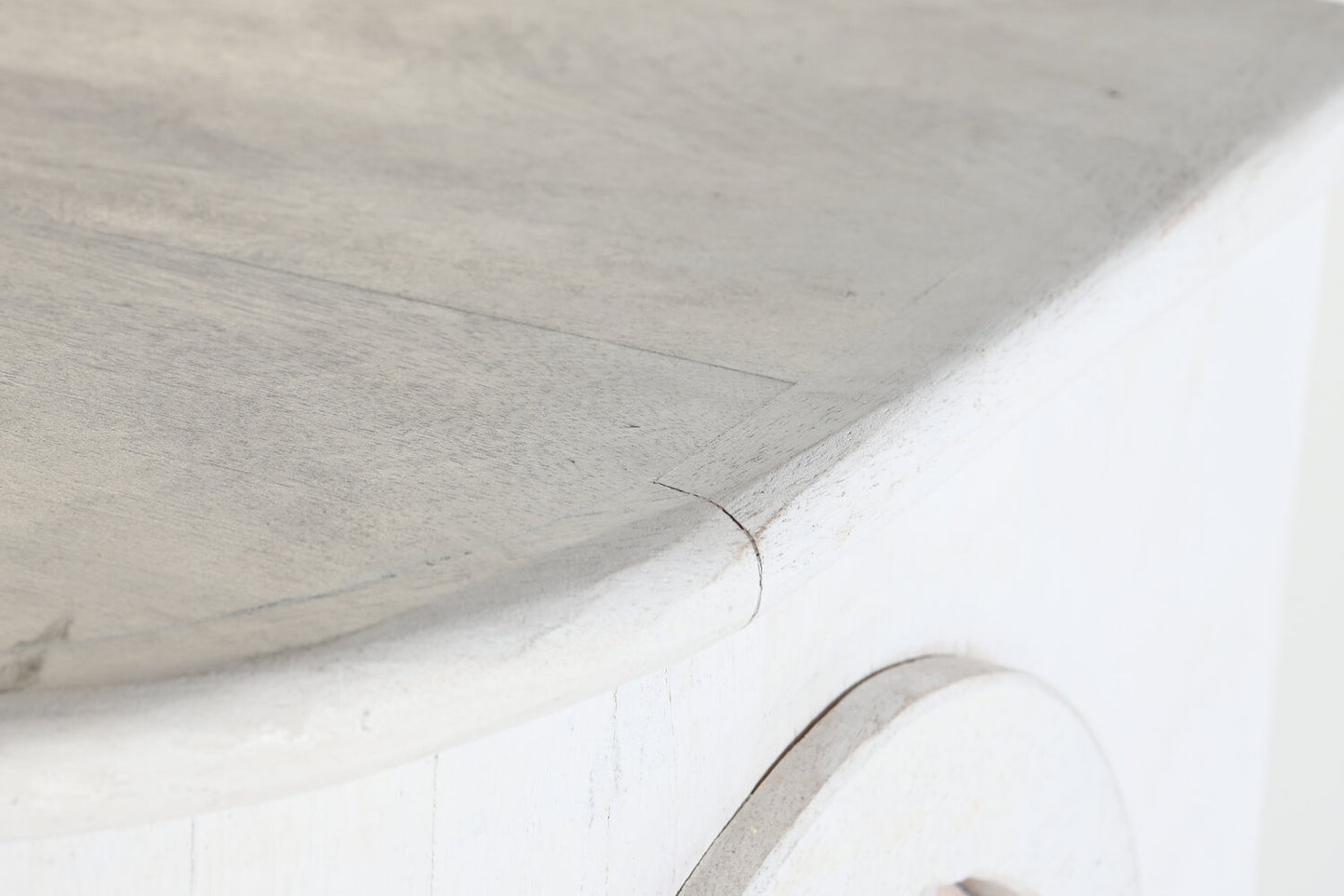 APARADOR MANGO METAL 92X40X113 BLANCO