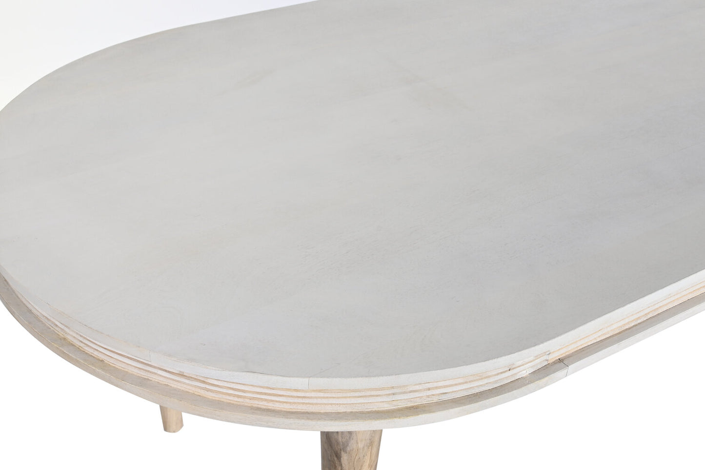 MESA COMEDOR MANGO 180X90X76 ROMBO BLANCO