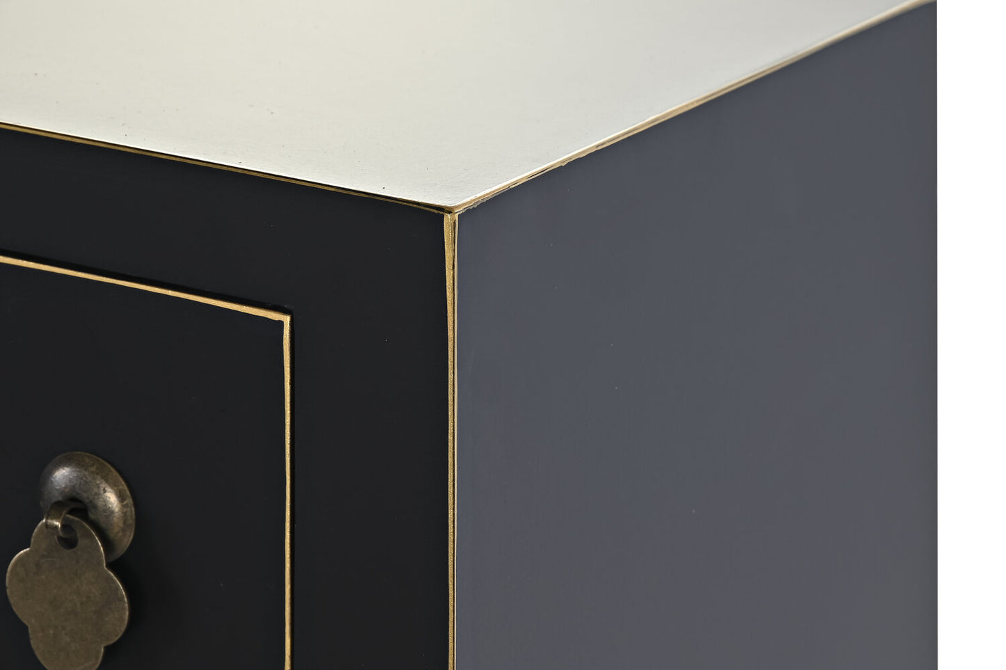 CONSOLA ABETO MDF 95X26X79 ORIENTAL NEGRO