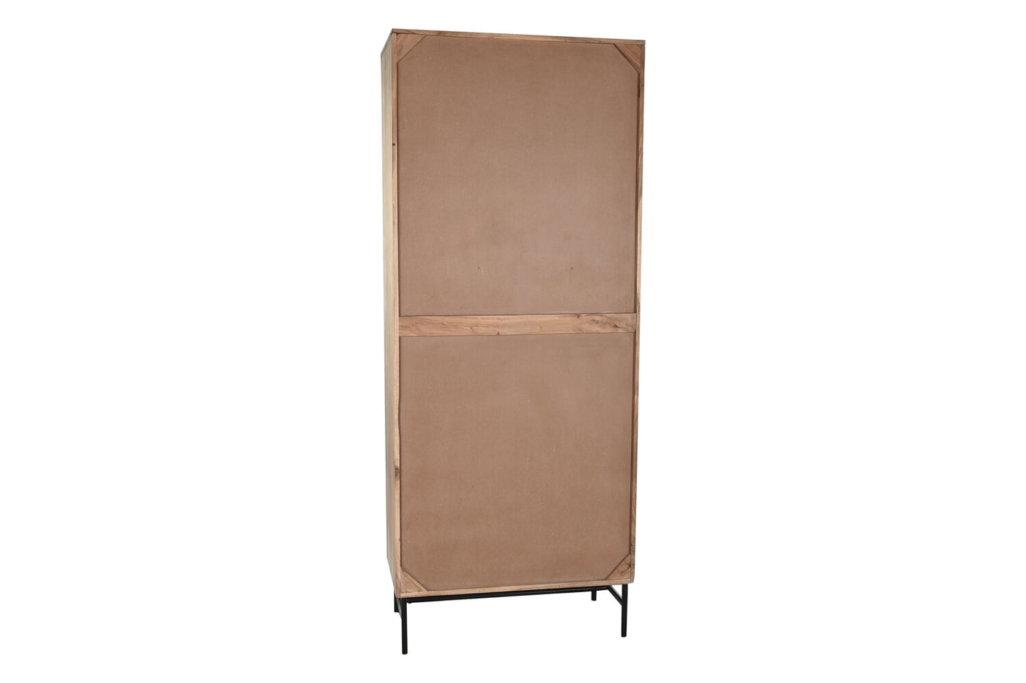 VITRINA ACACIA CRISTAL 80X40X197 MARRON