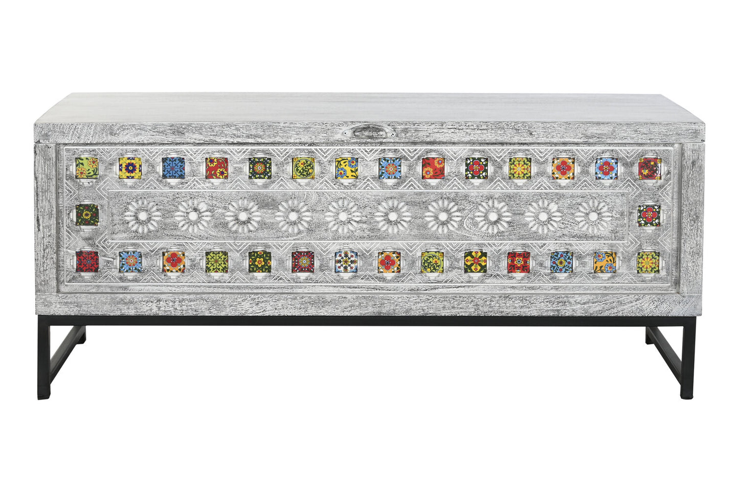 BAUL MANGO CERAMICA 116X40X50 GRIS