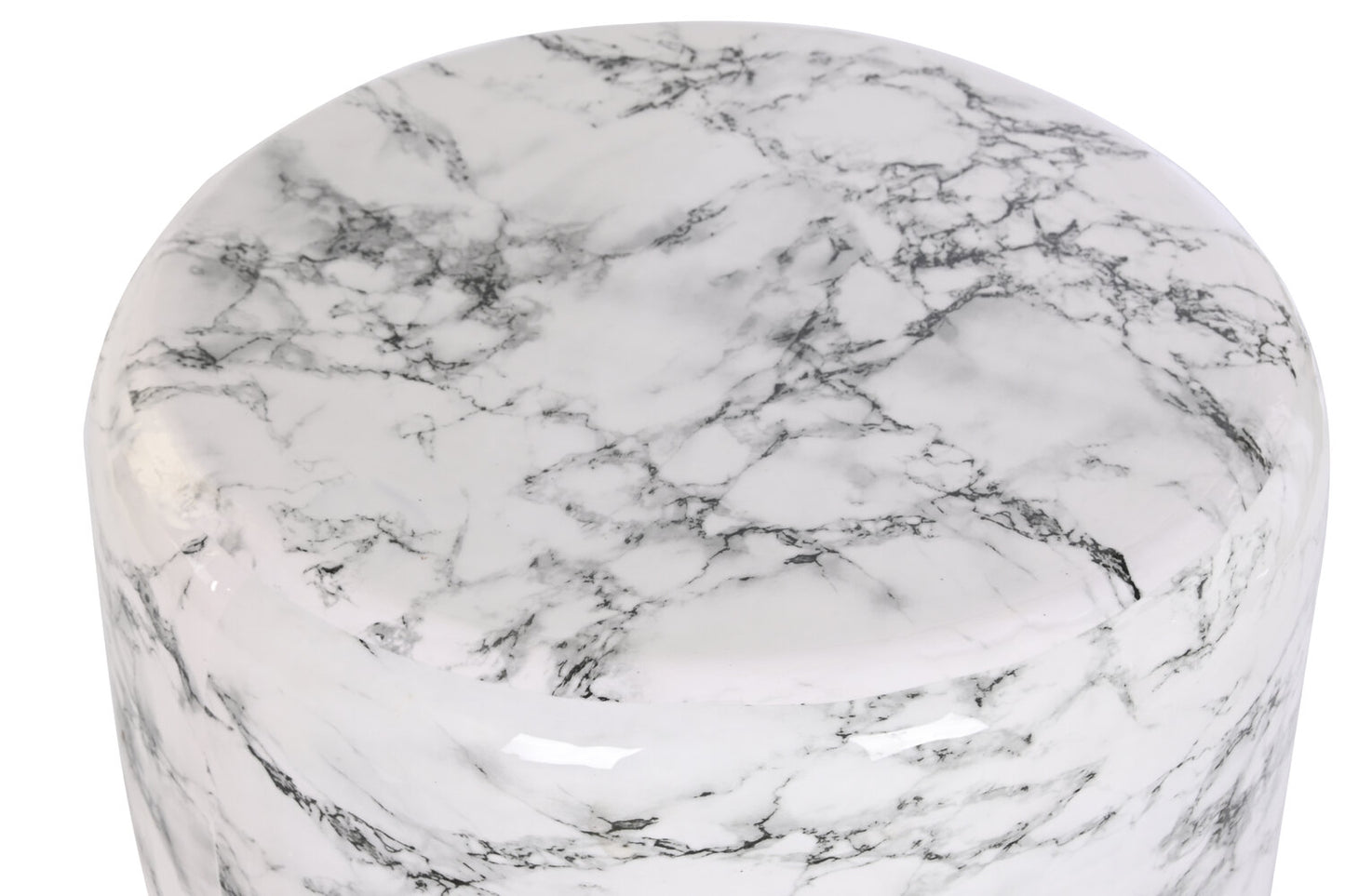 MESITA AUXILIAR HIERRO 50X50X45 SIMIL MARMOL