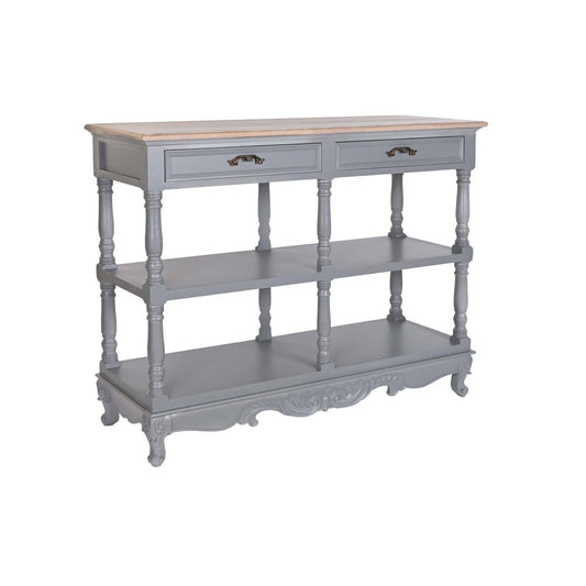BUFFET PAULOWNIA MDF 117X39X89 2 CAJONES GRIS