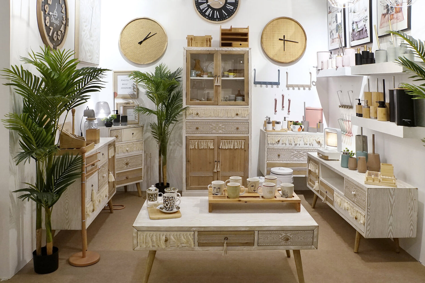 MESA CENTRO ABETO ALGODON 110X60X50 BLANCO