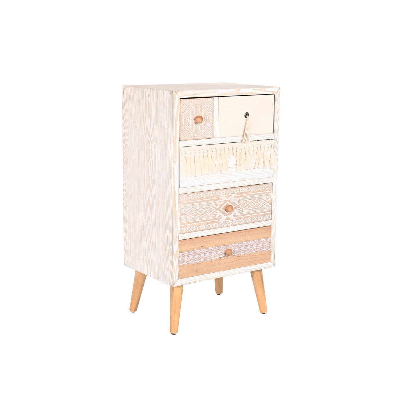 CAJONERA ABETO ALGODON 48X35X89 BLANCO