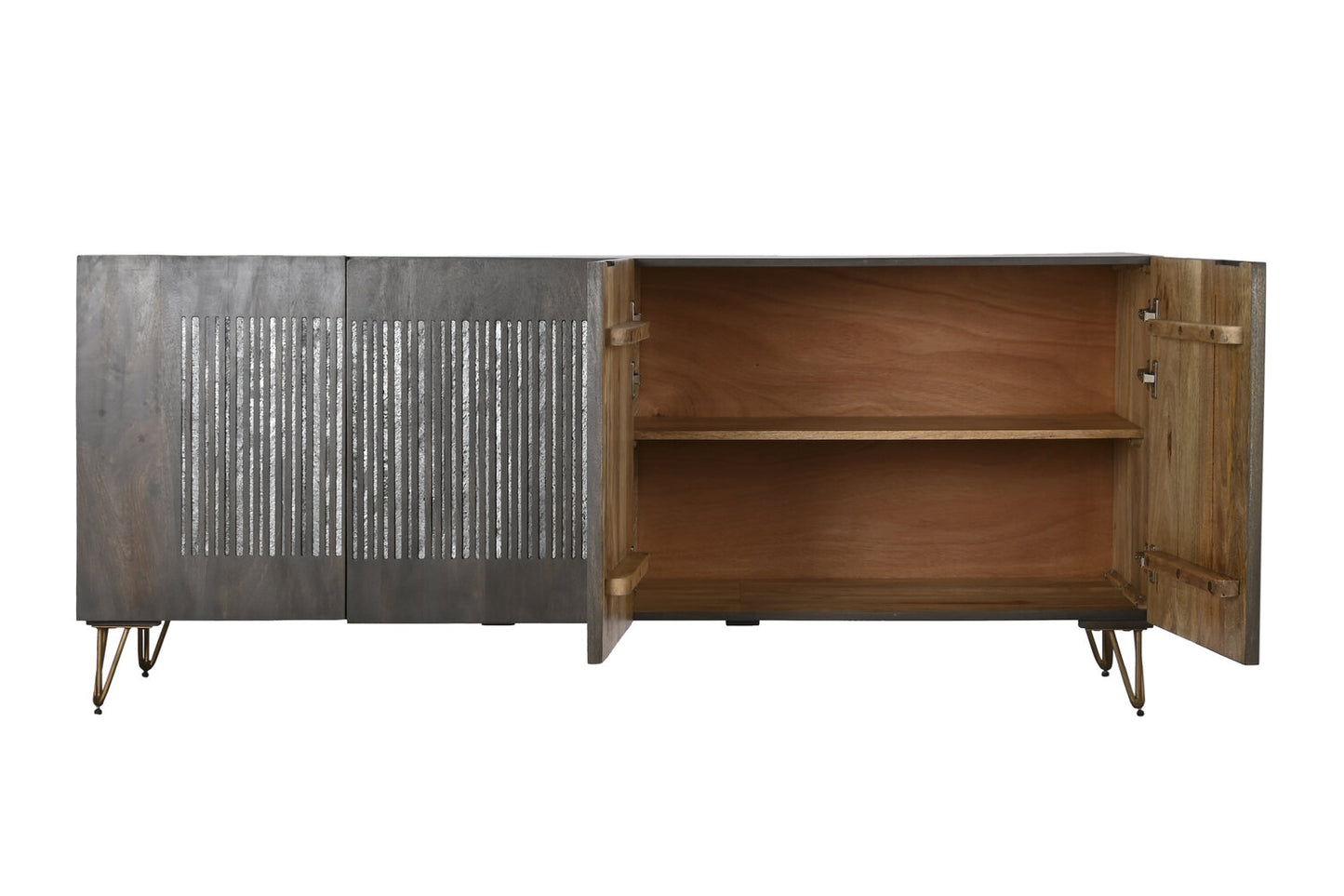 BUFFET MANGO METAL 177X45X77 MARRON