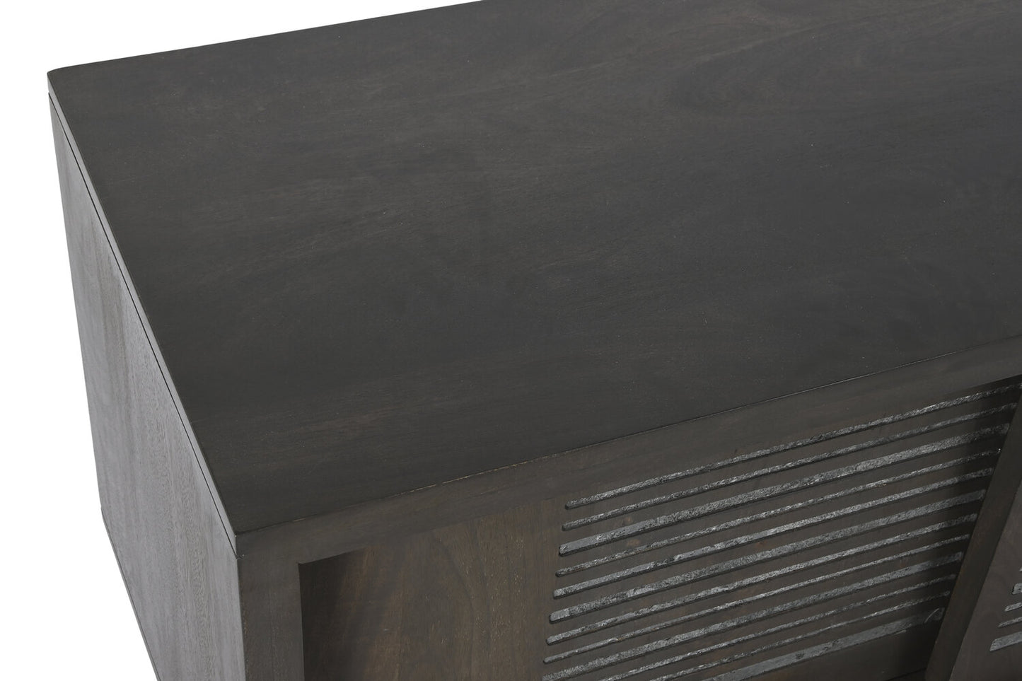 MUEBLE TV MANGO METAL 160X40X50 MARRON