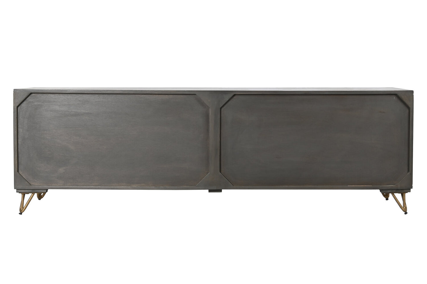MUEBLE TV MANGO METAL 160X40X50 MARRON