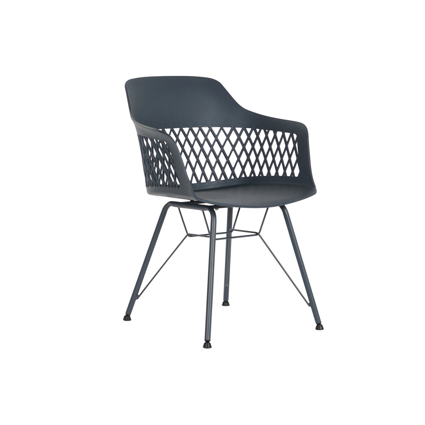 SILLA PP METAL 57X57X80:5 AZUL MARINO