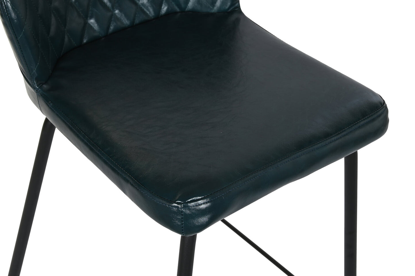 TABURETE PU METAL 40X42:5X81:5 AZUL PETROLEO