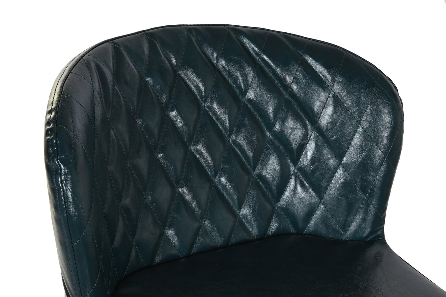 TABURETE PU METAL 40X42:5X81:5 AZUL PETROLEO