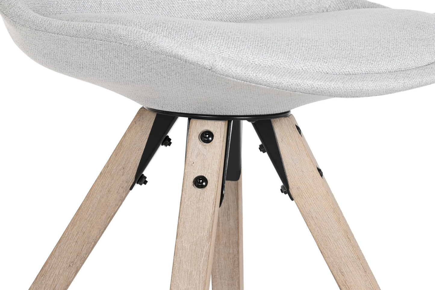 SILLA ROBLE POLIESTER 48X55X84 GRIS CLARO