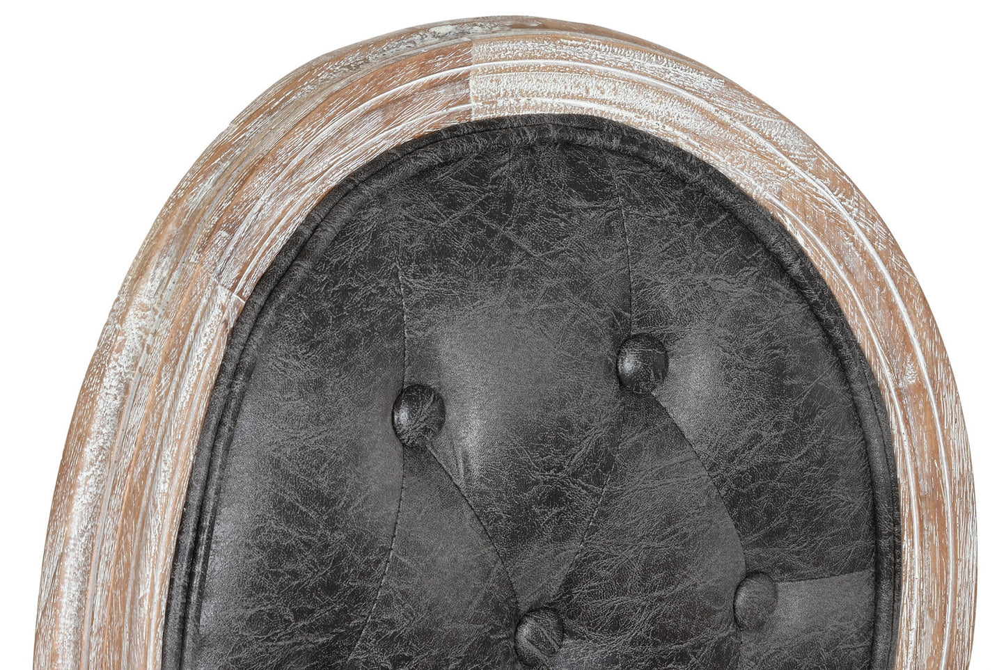 SILLA ABETO PU 52X50X88 98 RUEDAS MARRON OSCURO