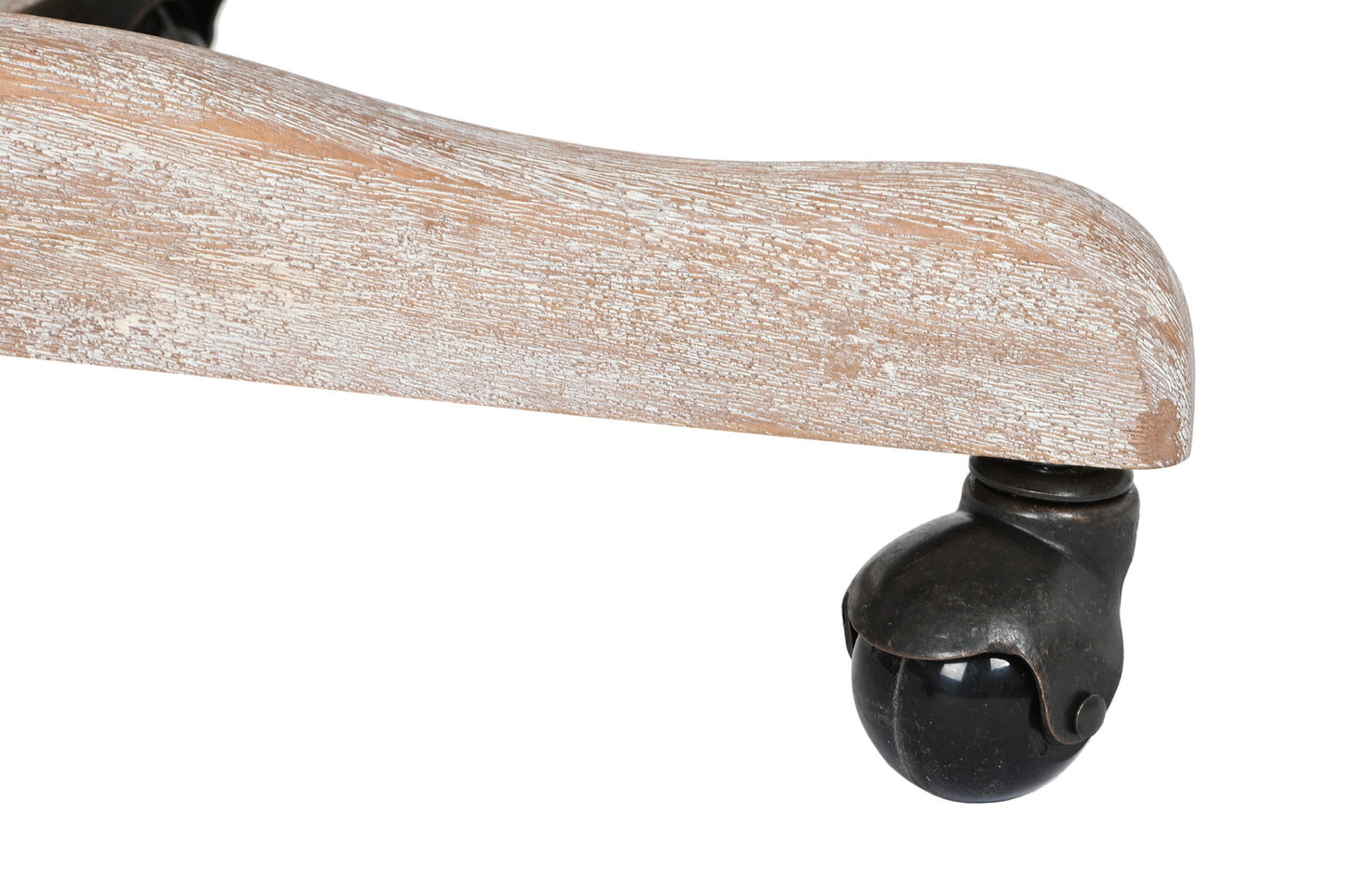 SILLA ABETO PU 52X50X88 98 RUEDAS MARRON OSCURO