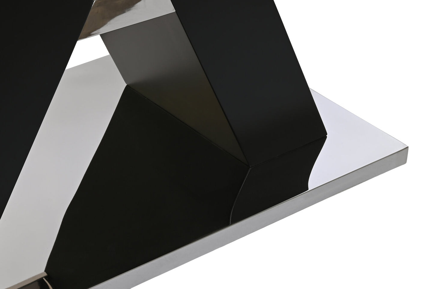 MESA COMEDOR CRISTAL TEMPLADO MDF 180X90X76 NEGRO