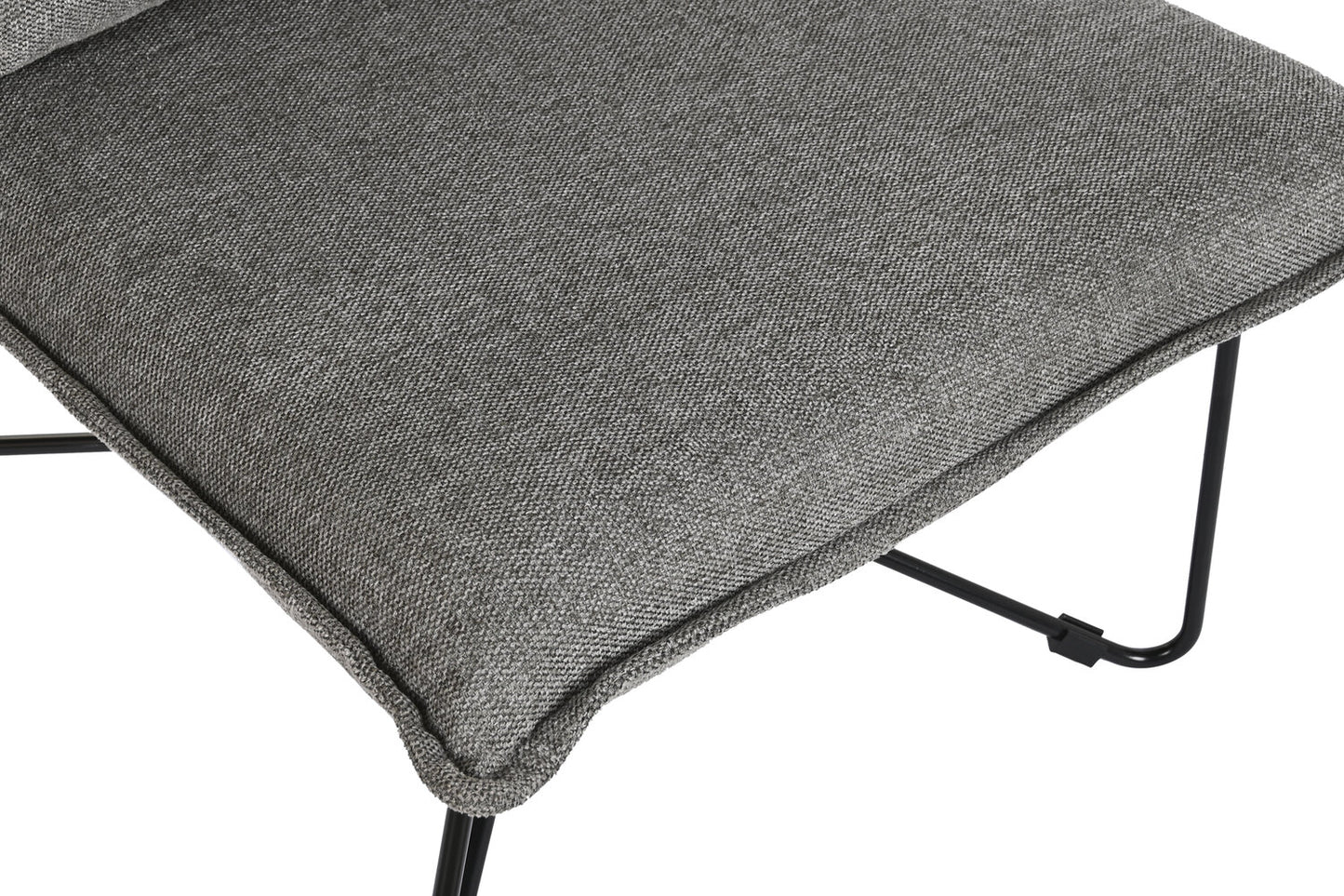 SILLON POLIESTER METAL 66X78X75 CON COJIN GRIS