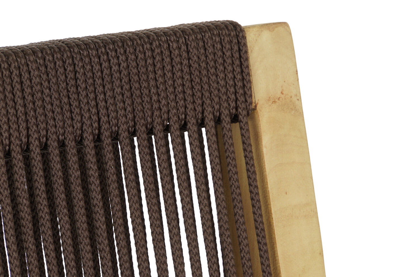 MESA SET 5 TECA CUERDA 90X90X75 54X56X84 MARRON