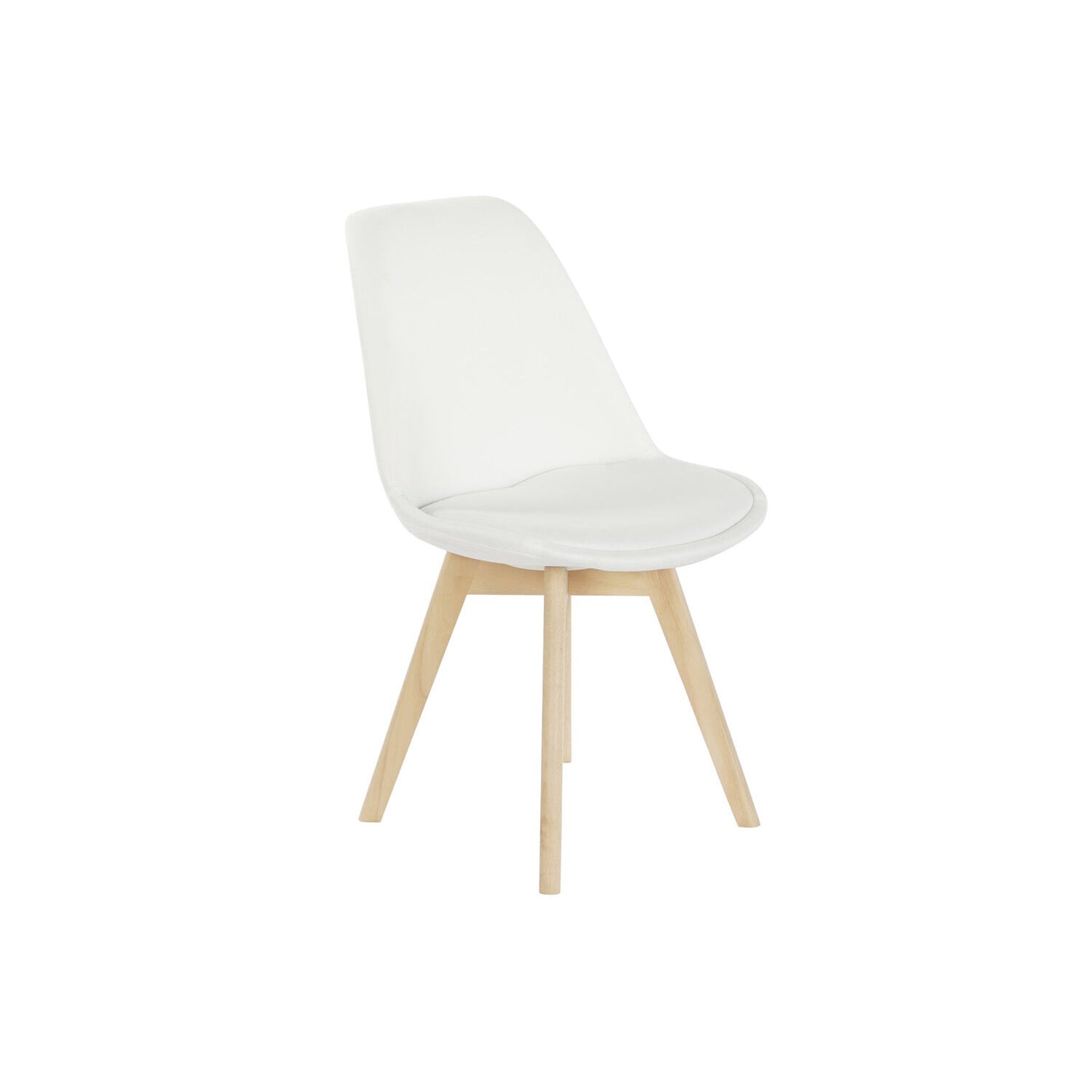SILLA POLIESTER HAYA 48X56X83 ACOLCHADO BLANCO