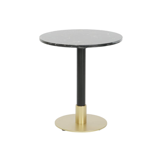 MESITA AUXILIAR METAL MARMOL 45X45X51 NEGRO
