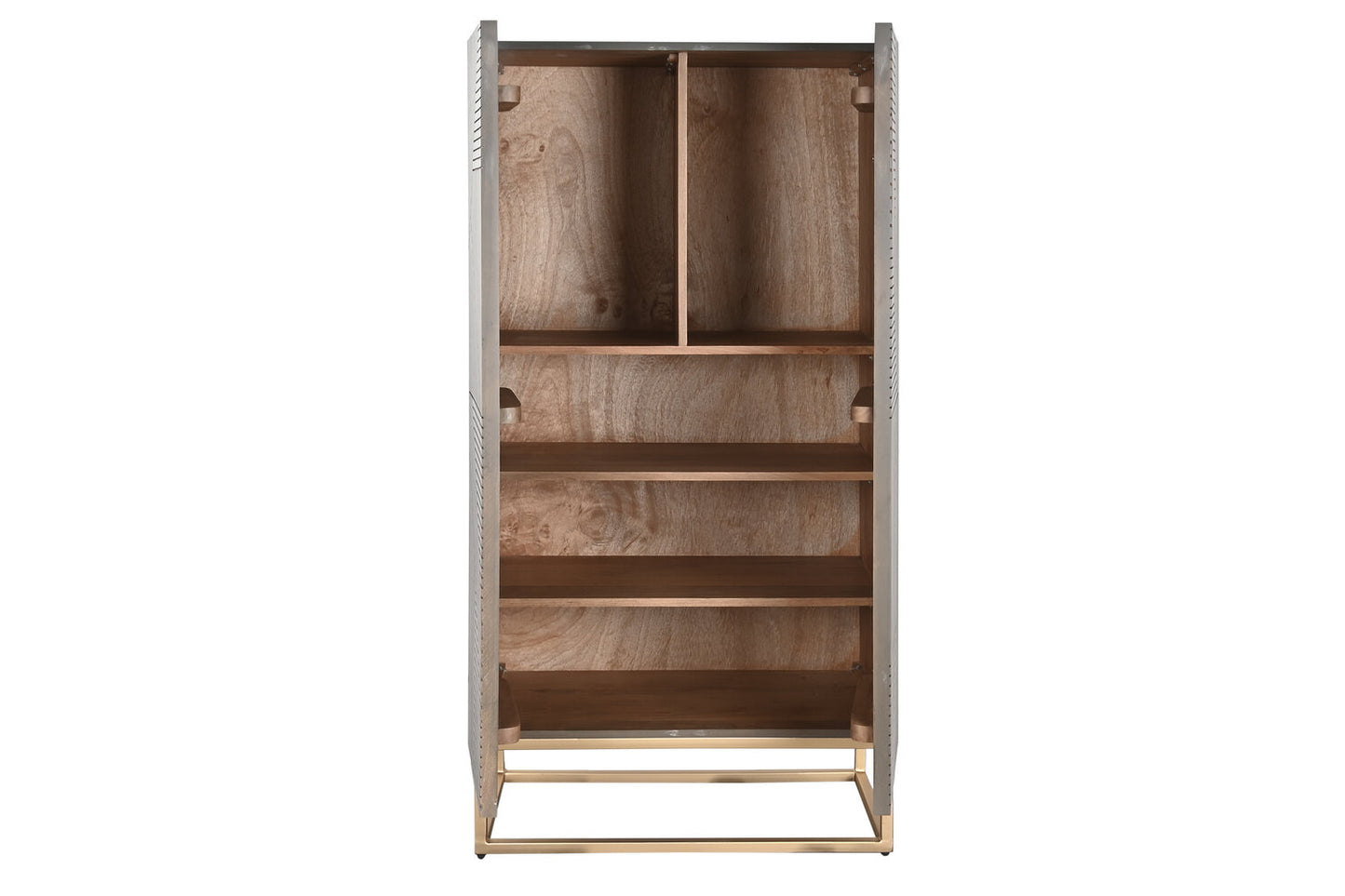 ARMARIO MADERA JAMUN 70X38X140 GRIS OSCURO