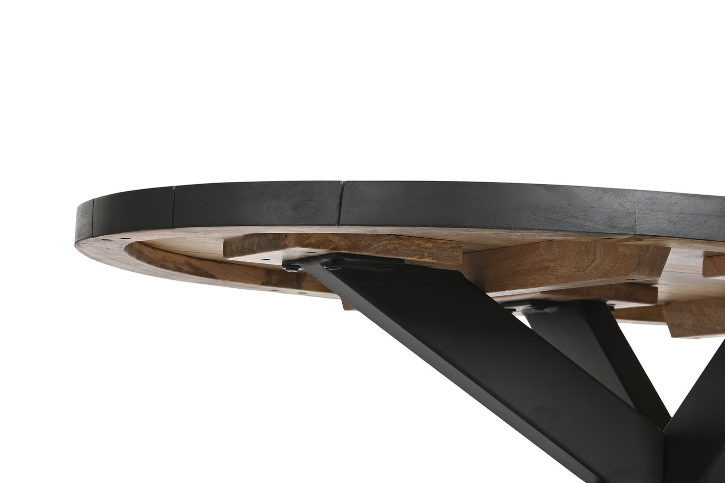 MESA CENTRO METAL MANGO 130X70X45 NATURAL